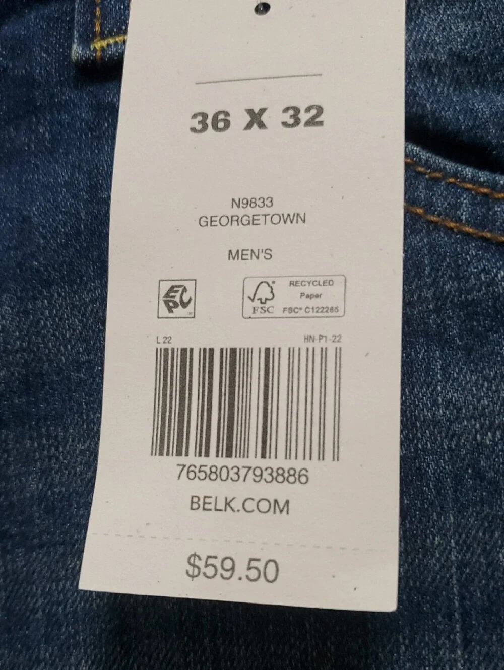 Men's Bootcut Jeans in Medium Blue by True Cradt
